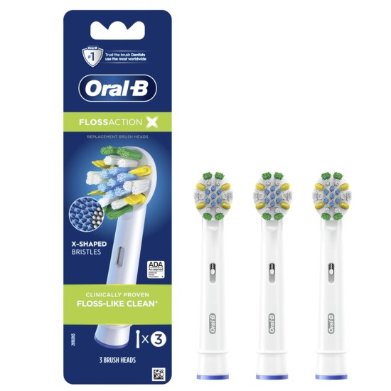 Oral B Gumcare Floss Action Electric Toothbrush 3`s